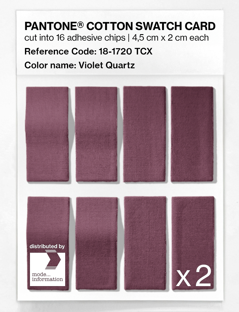 Artikelbild 5 des Artikels “PANTONE® COTTON SWATCH CARD 18-1720 TCX Violet Quartz “