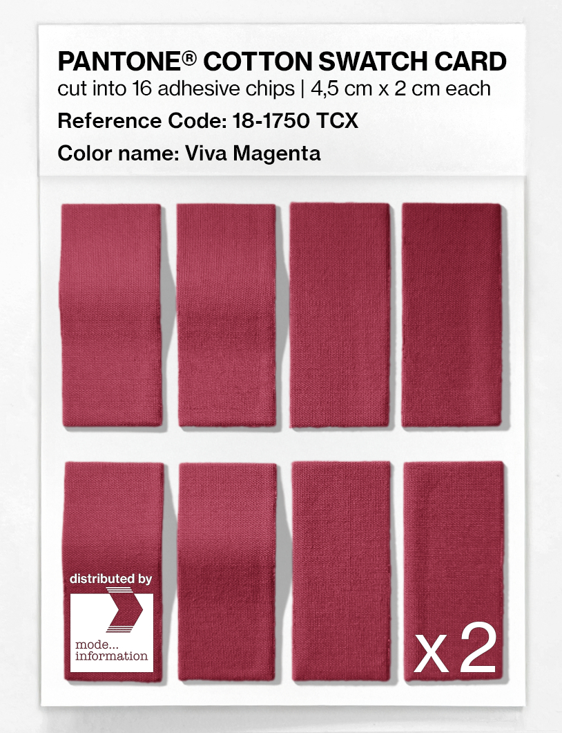 Artikelbild 5 des Artikels “PANTONE® COTTON SWATCH CARD 18-1750 TCX Viva Magenta “