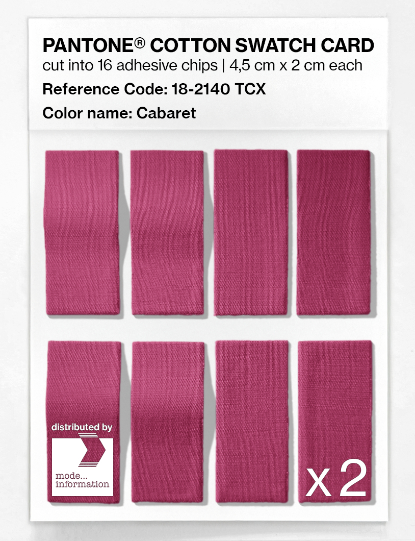 Artikelbild 5 des Artikels “PANTONE® COTTON SWATCH CARD 18-2140 TCX Cabaret “