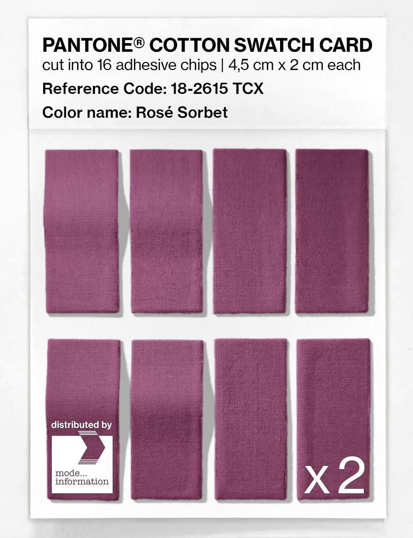 Artikelbild 5 des Artikels “PANTONE® COTTON SWATCH CARD 18-2615 TCX Rosé Sorbet “