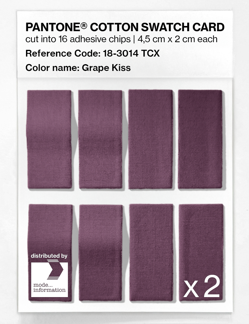 Artikelbild 5 des Artikels “PANTONE® COTTON SWATCH CARD 18-3014 TCX Grape Kiss “