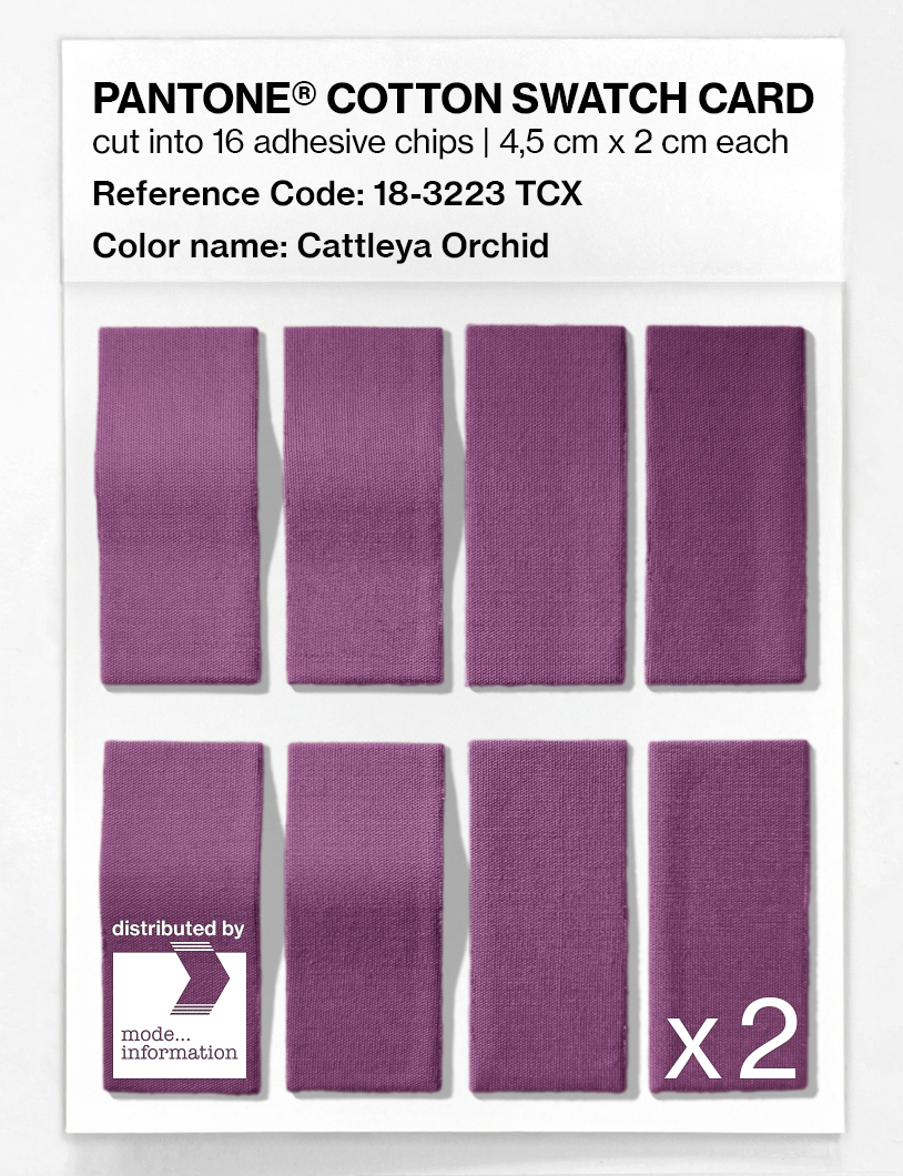 Artikelbild 5 des Artikels “PANTONE® COTTON SWATCH CARD 18-3223 TCX Cattleya Orchid “