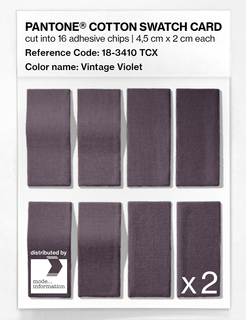 Artikelbild 5 des Artikels “PANTONE® COTTON SWATCH CARD 18-3410 TCX Vintage Violet “