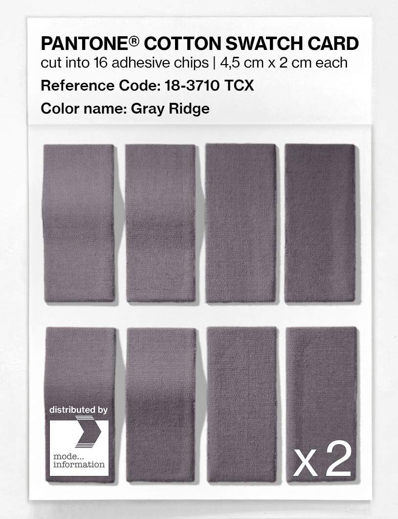 Artikelbild 5 des Artikels “PANTONE® COTTON SWATCH CARD 18-3710 TCX Gray Ridge “