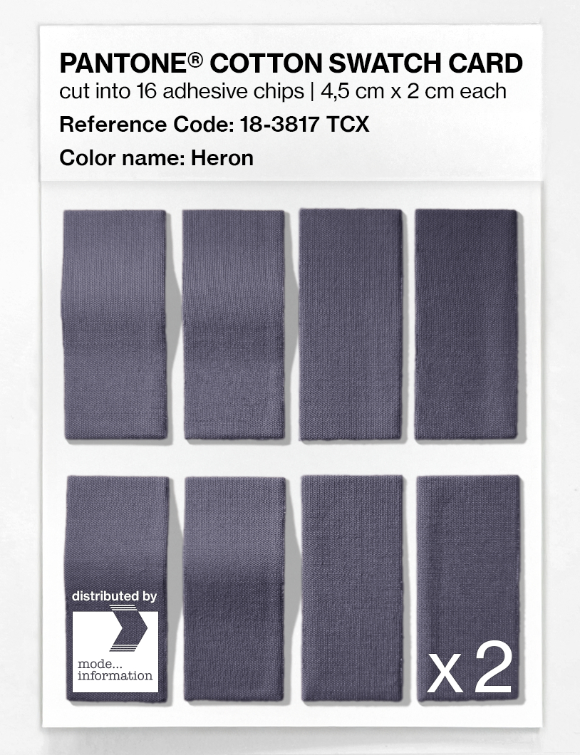 Artikelbild 5 des Artikels “PANTONE® COTTON SWATCH CARD 18-3817 TCX Heron “