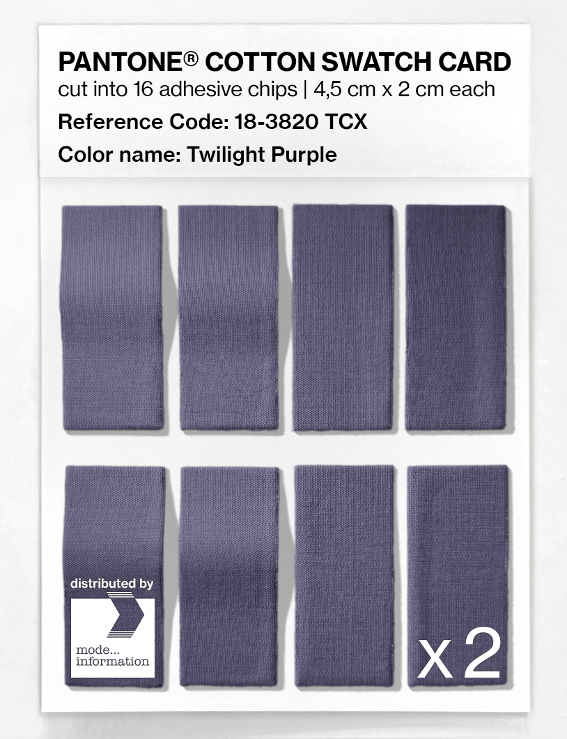 Artikelbild 5 des Artikels “PANTONE® COTTON SWATCH CARD 18-3820 TCX Twilight Purple “
