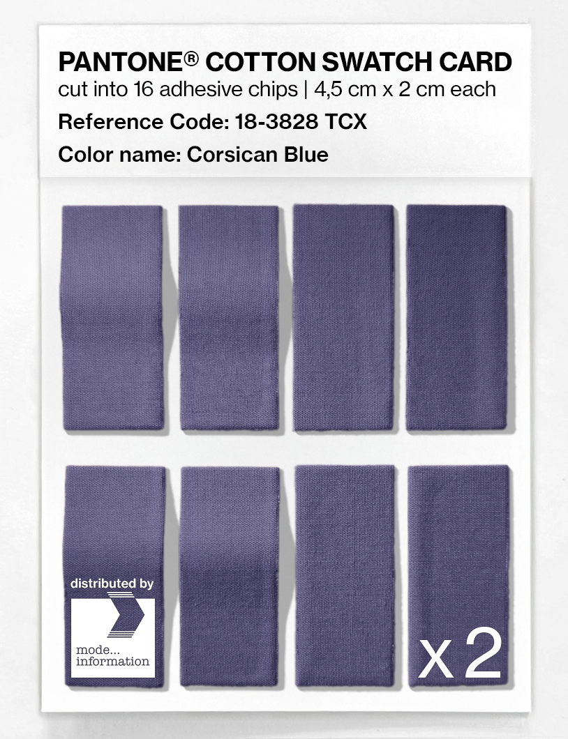 Artikelbild 5 des Artikels “PANTONE® COTTON SWATCH CARD 18-3828 TCX Corsican Blue “