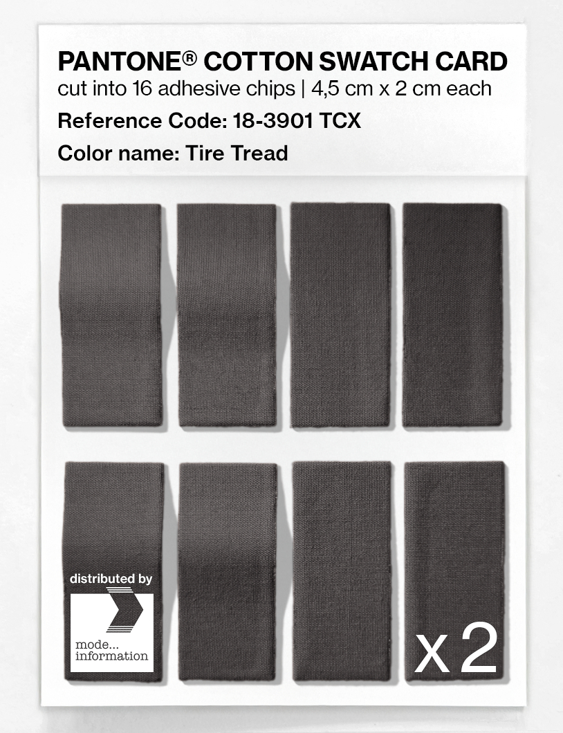 Artikelbild 5 des Artikels “PANTONE® COTTON SWATCH CARD 18-3901 TCX Tire Tread “