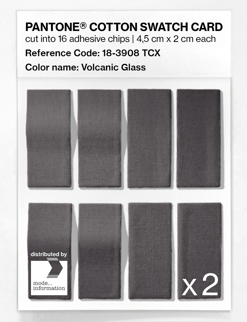 Artikelbild 5 des Artikels “PANTONE® COTTON SWATCH CARD 18-3908 TCX Volcanic Glass “