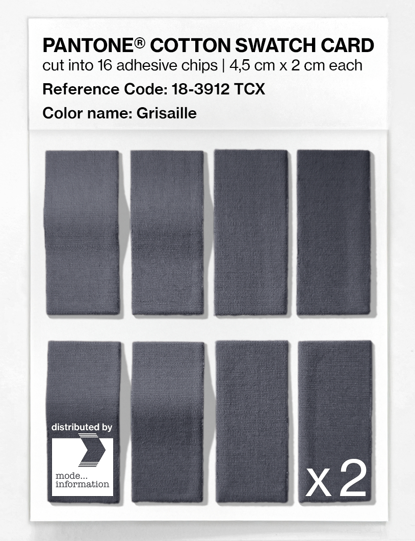 Product image 5 of the product “PANTONE® COTTON SWATCH CARD 18-3912 TCX Grisaille ”