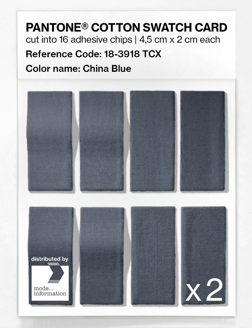 Artikelbild 5 des Artikels “PANTONE® COTTON SWATCH CARD 18-3918 TCX China Blue “