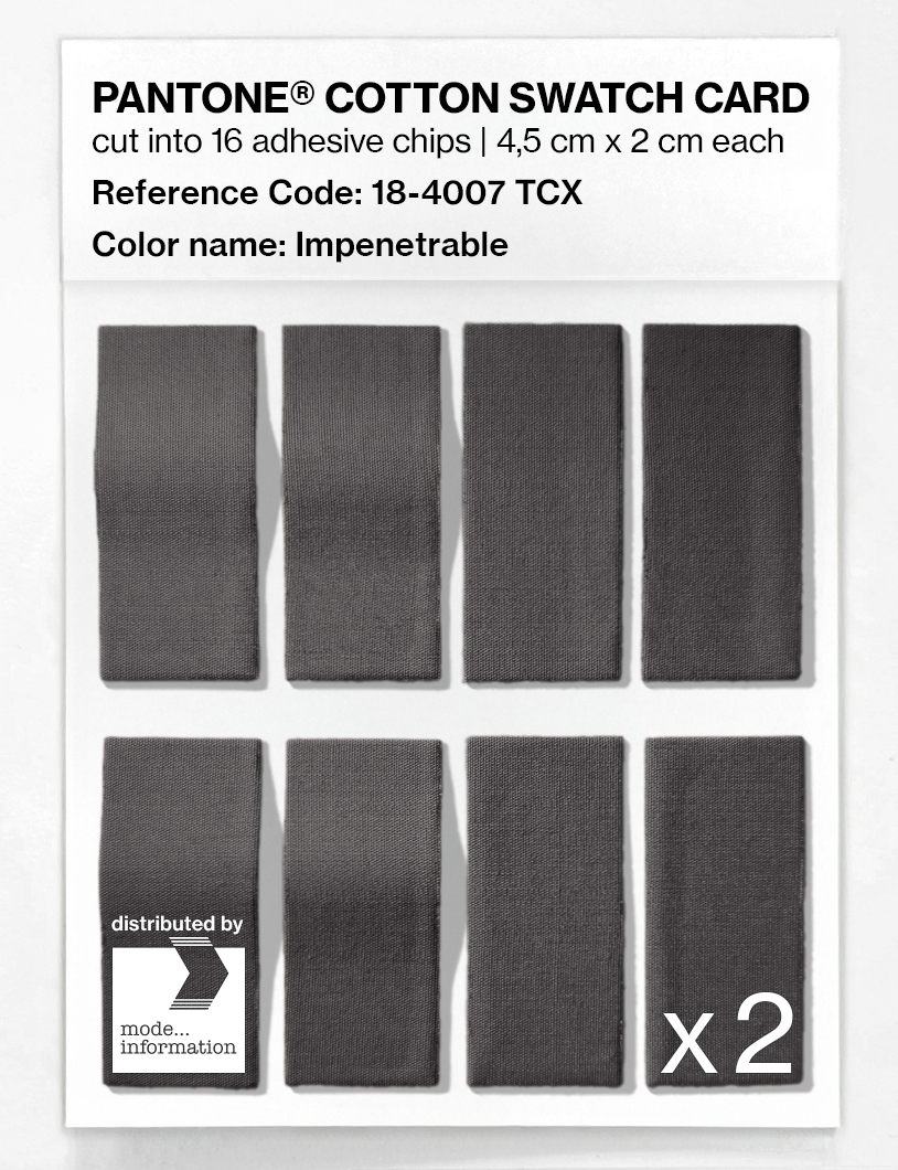 Artikelbild 5 des Artikels “PANTONE® COTTON SWATCH CARD 18-4007 TCX Impenetrable “