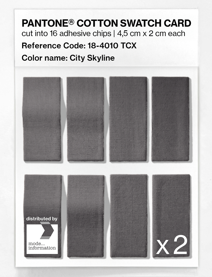 Artikelbild 5 des Artikels “PANTONE® COTTON SWATCH CARD 18-4010 TCX City Skyline “