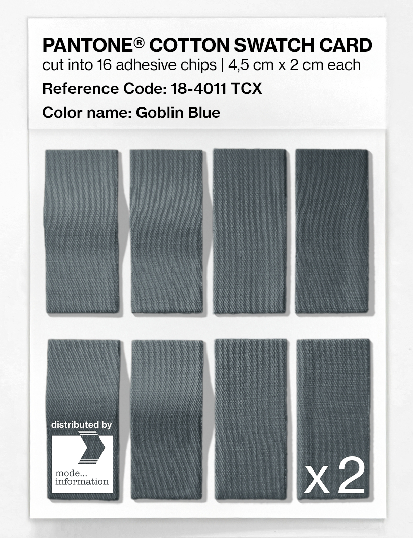 Artikelbild 5 des Artikels “PANTONE® COTTON SWATCH CARD 18-4011 TCX Goblin Blue “