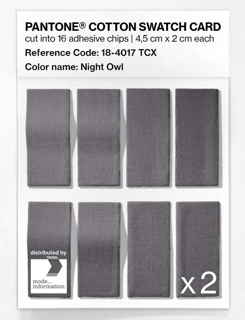 Artikelbild 5 des Artikels “PANTONE® COTTON SWATCH CARD 18-4017 TCX Night Owl “