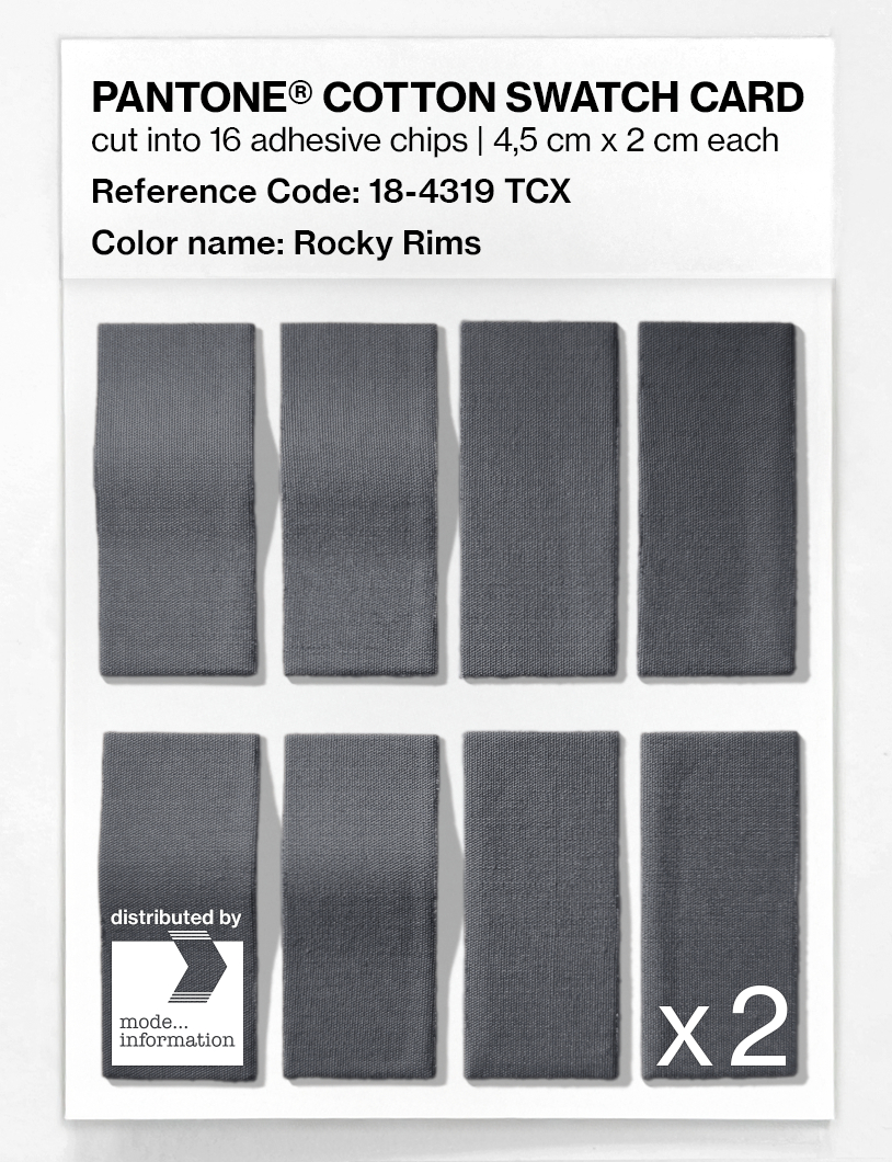 Artikelbild 5 des Artikels “PANTONE® COTTON SWATCH CARD 18-4319 TCX Rocky Rims “