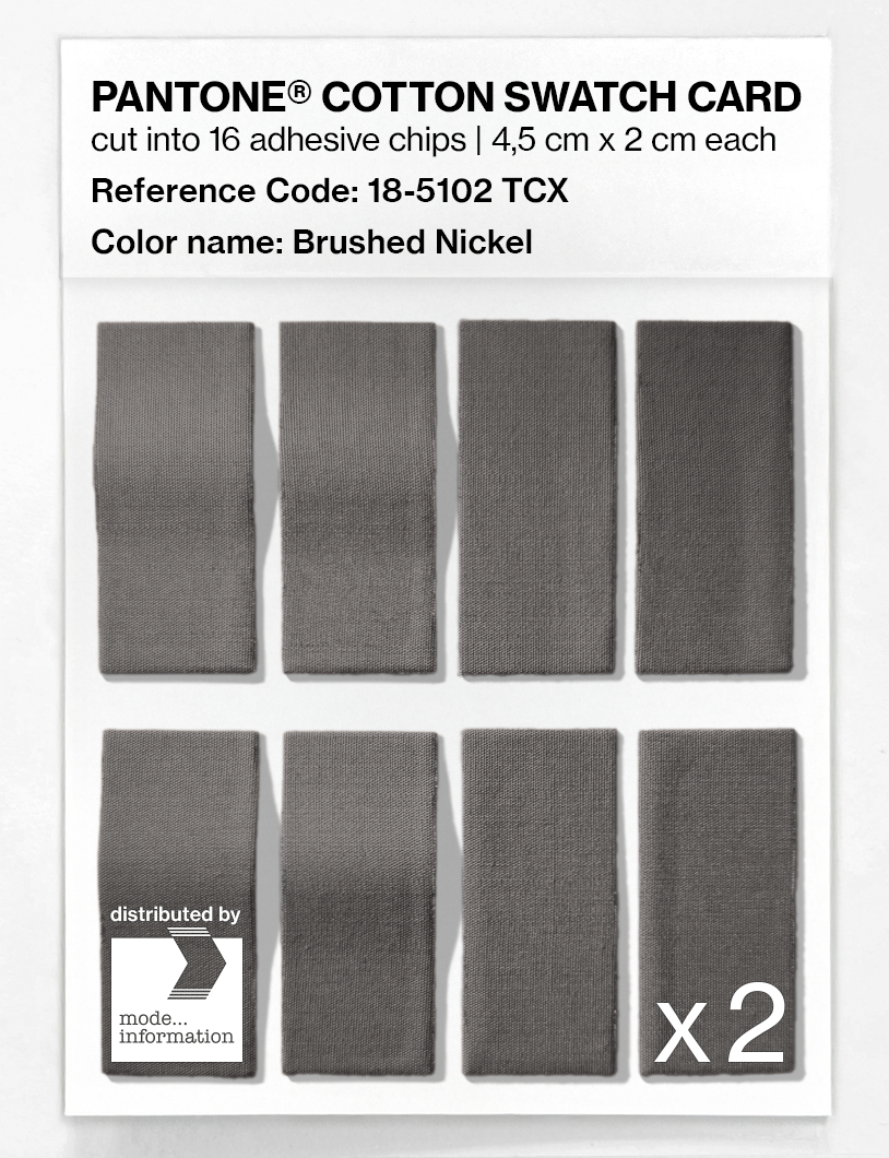 Artikelbild 5 des Artikels “PANTONE® COTTON SWATCH CARD 18-5102 TCX Brushed Nickel “