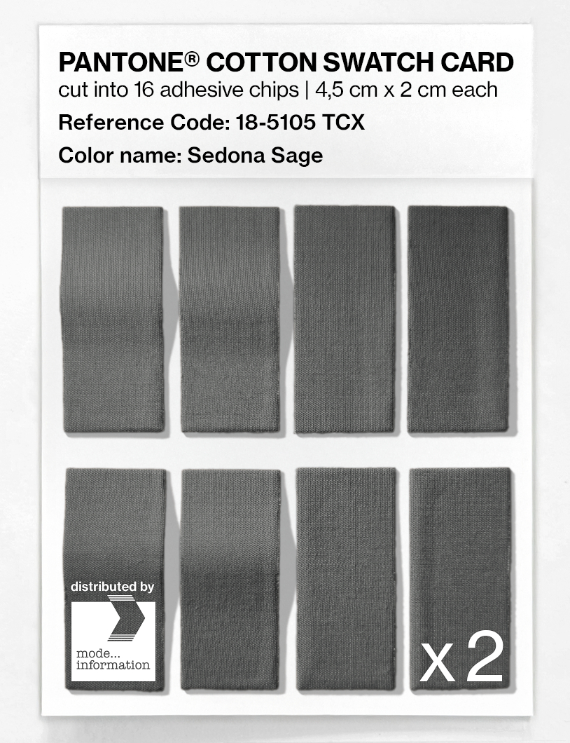 Artikelbild 5 des Artikels “PANTONE® COTTON SWATCH CARD 18-5105 TCX Sedona Sage “