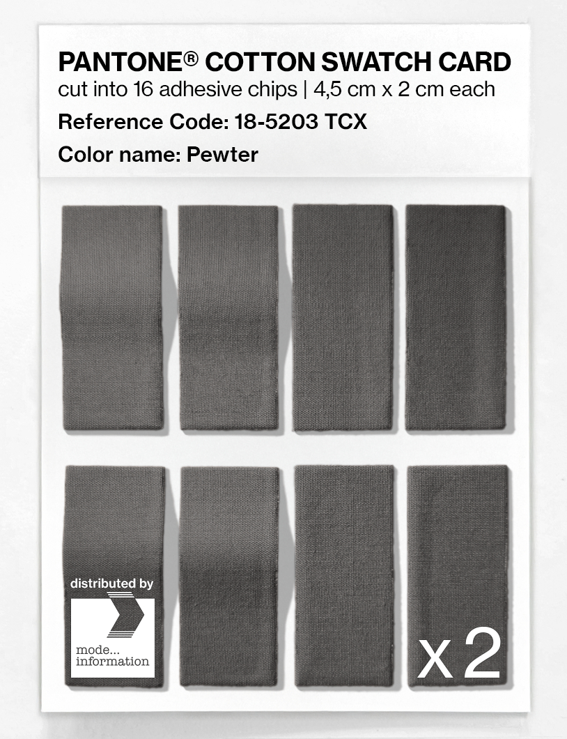 Artikelbild 5 des Artikels “PANTONE® COTTON SWATCH CARD 18-5203 TCX Pewter “