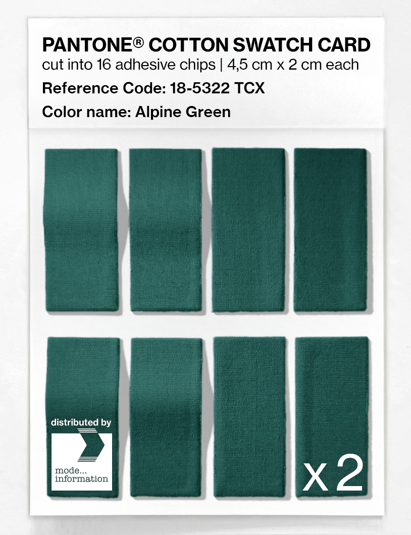 Artikelbild 5 des Artikels “PANTONE® COTTON SWATCH CARD 18-5322 TCX Alpine Green “