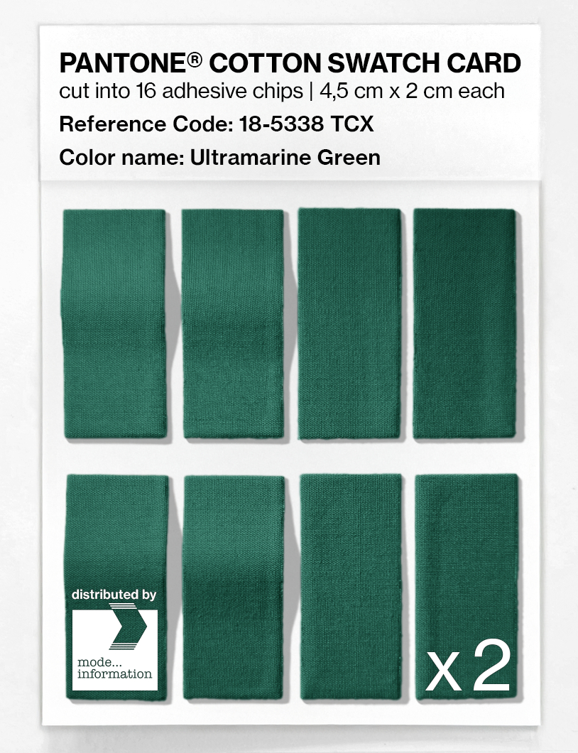 Artikelbild 5 des Artikels “PANTONE® COTTON SWATCH CARD 18-5338 TCX Ultramarine Green “