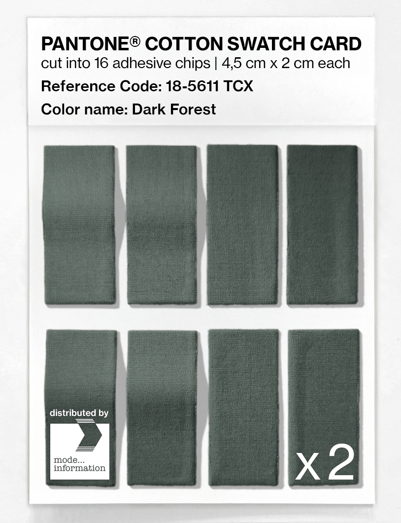 Artikelbild 5 des Artikels “PANTONE® COTTON SWATCH CARD 18-5611 TCX Dark Forest “