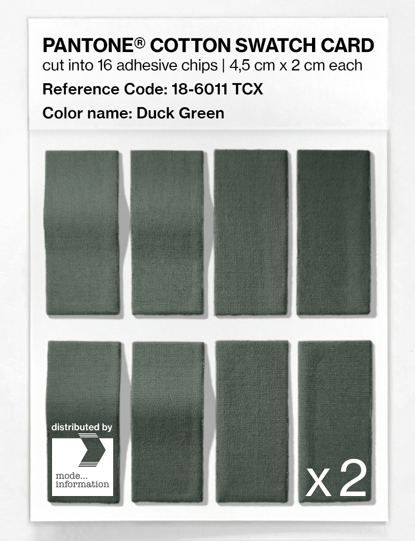 Artikelbild 5 des Artikels “PANTONE® COTTON SWATCH CARD 18-6011 TCX Duck Green “