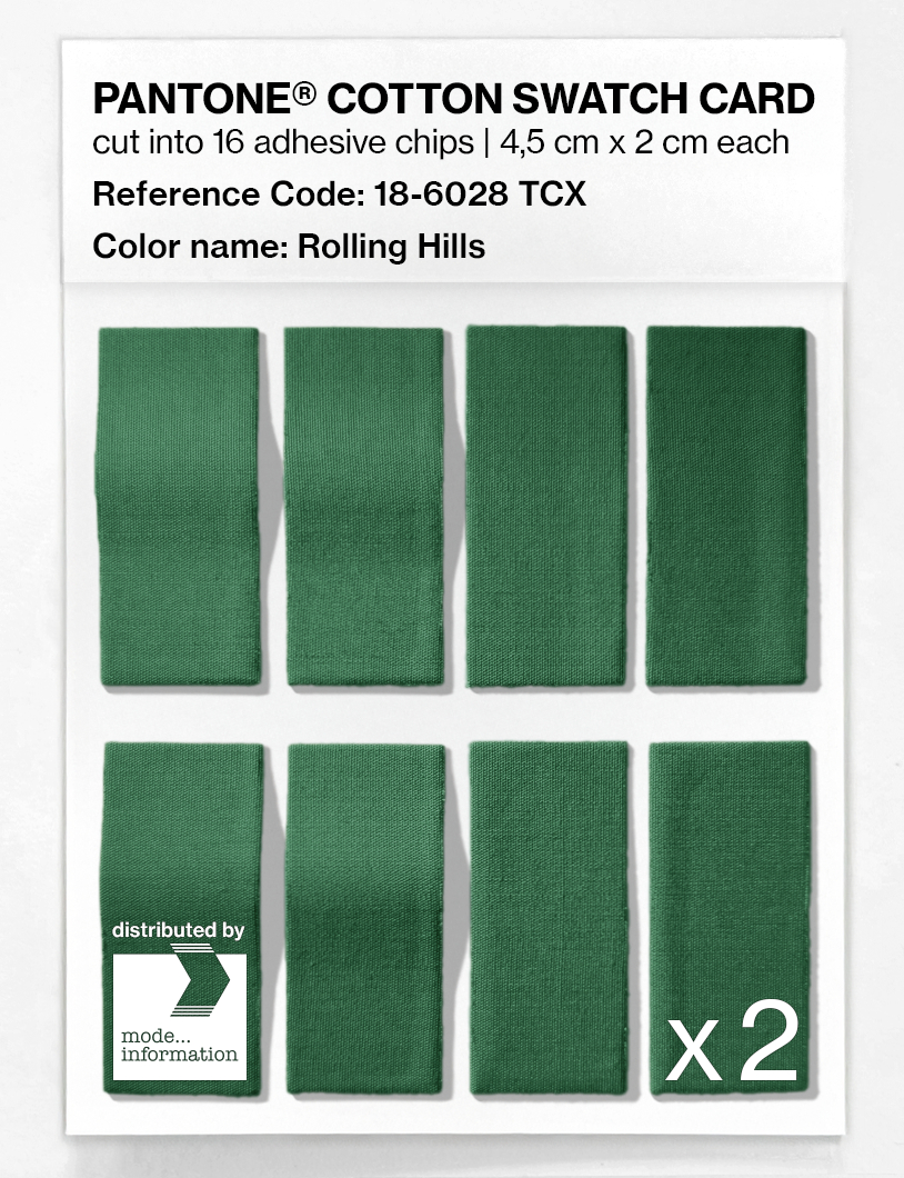 Artikelbild 5 des Artikels “PANTONE® COTTON SWATCH CARD 18-6028 TCX Rolling Hills “