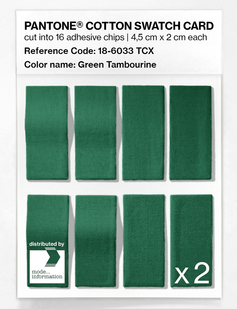 Artikelbild 5 des Artikels “PANTONE® COTTON SWATCH CARD 18-6033 TCX Green Tambourine “