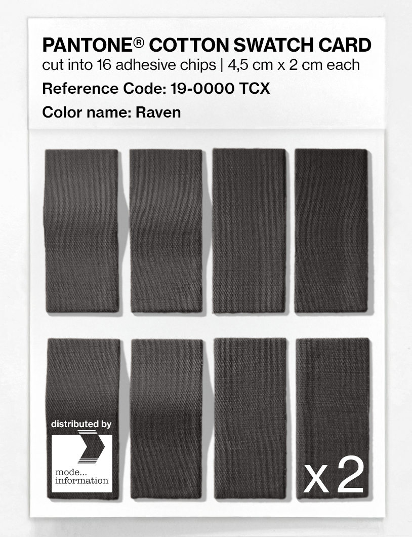 Artikelbild 5 des Artikels “PANTONE® COTTON SWATCH CARD 19-0000 TCX Raven “