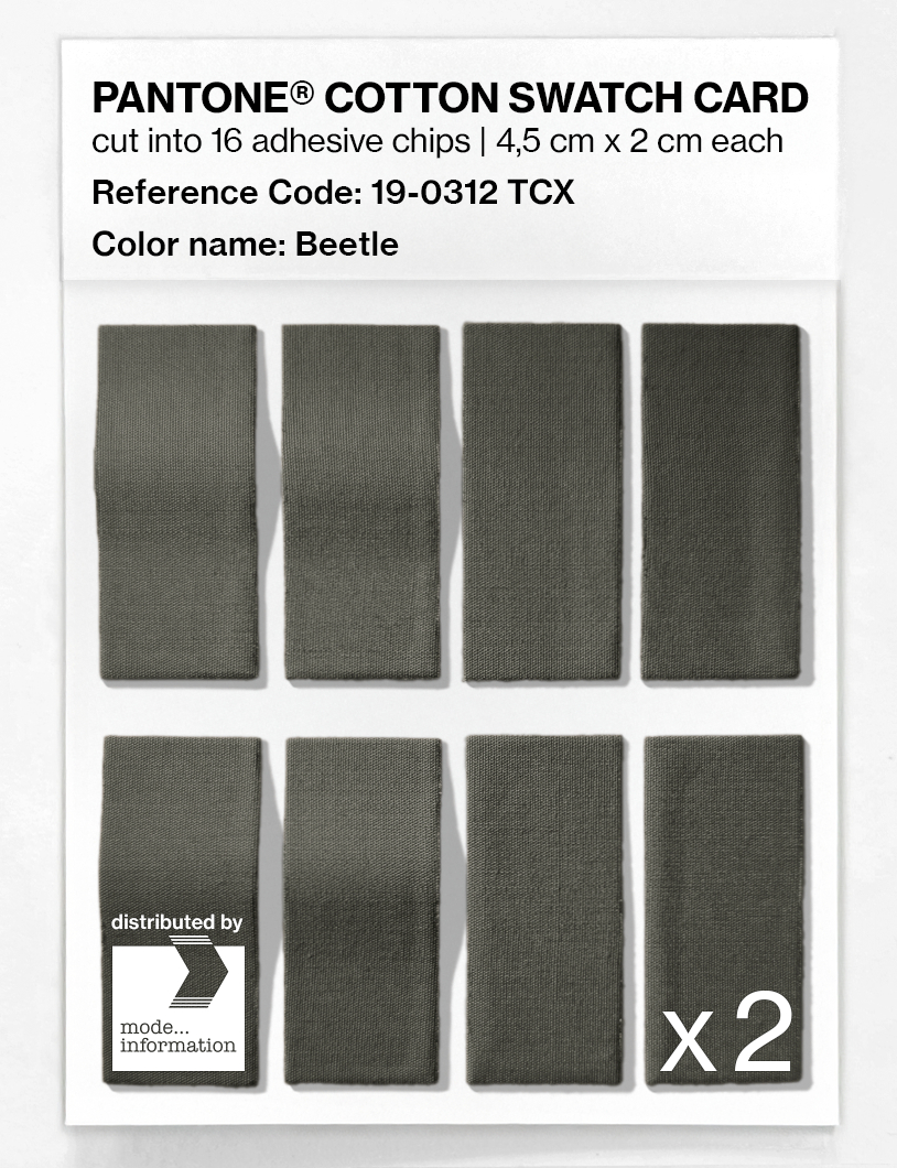 Artikelbild 5 des Artikels “PANTONE® COTTON SWATCH CARD 19-0312 TCX Beetle “