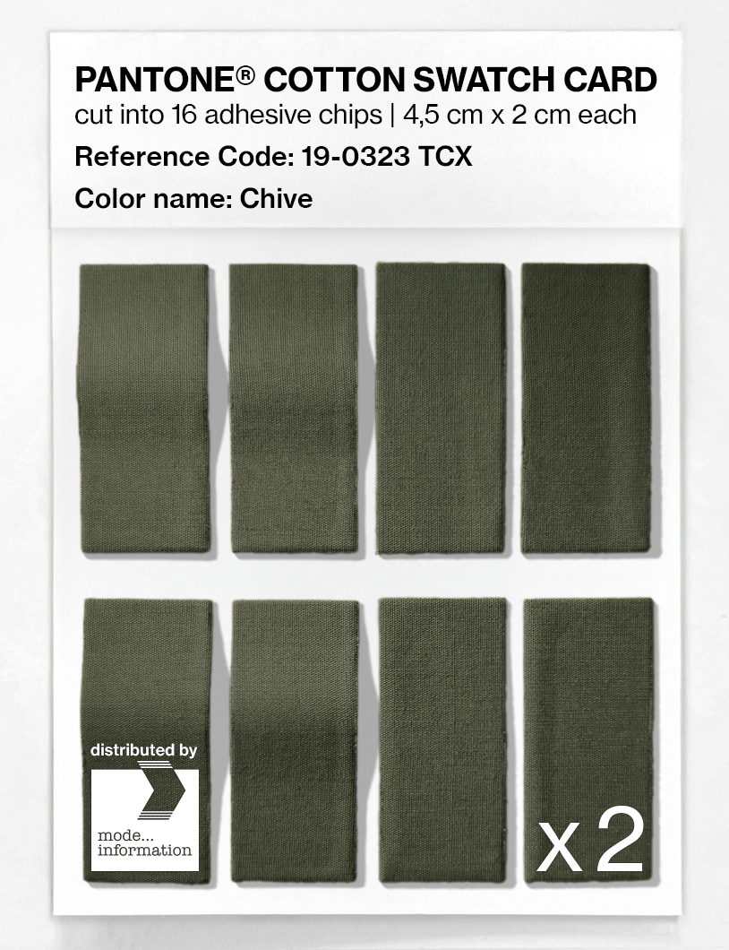 Artikelbild 5 des Artikels “PANTONE® COTTON SWATCH CARD 19-0323 TCX Chive “