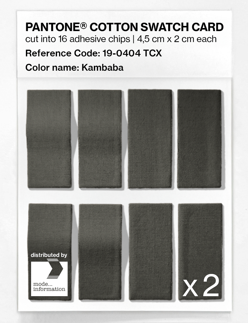 Artikelbild 5 des Artikels “PANTONE® COTTON SWATCH CARD 19-0404 TCX Kambaba “