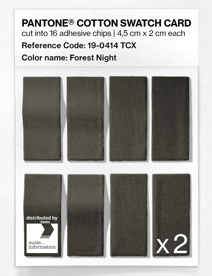 Artikelbild 5 des Artikels “PANTONE® COTTON SWATCH CARD 19-0414 TCX Forest Night “