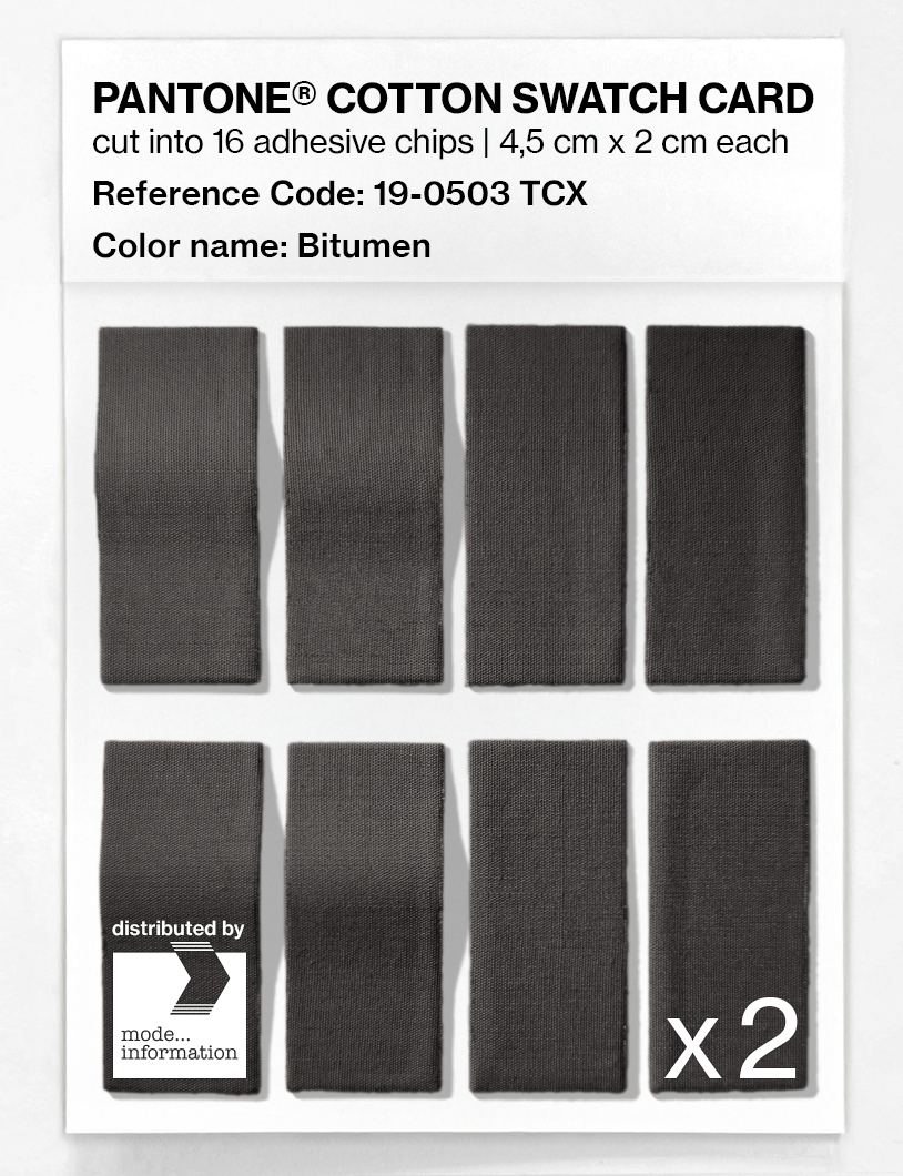Artikelbild 5 des Artikels “PANTONE® COTTON SWATCH CARD 19-0503 TCX Bitumen “