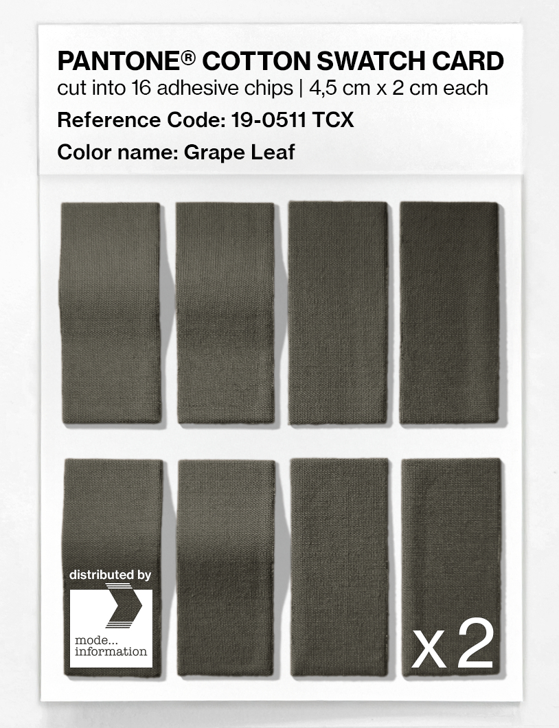Artikelbild 5 des Artikels “PANTONE® COTTON SWATCH CARD 19-0511 TCX Grape Leaf “