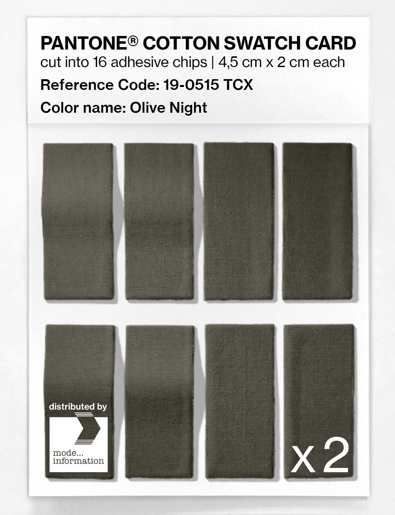 Artikelbild 5 des Artikels “PANTONE® COTTON SWATCH CARD 19-0515 TCX Olive Night “