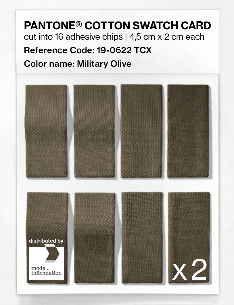 Artikelbild 5 des Artikels “PANTONE® COTTON SWATCH CARD 19-0622 TCX Military Olive “