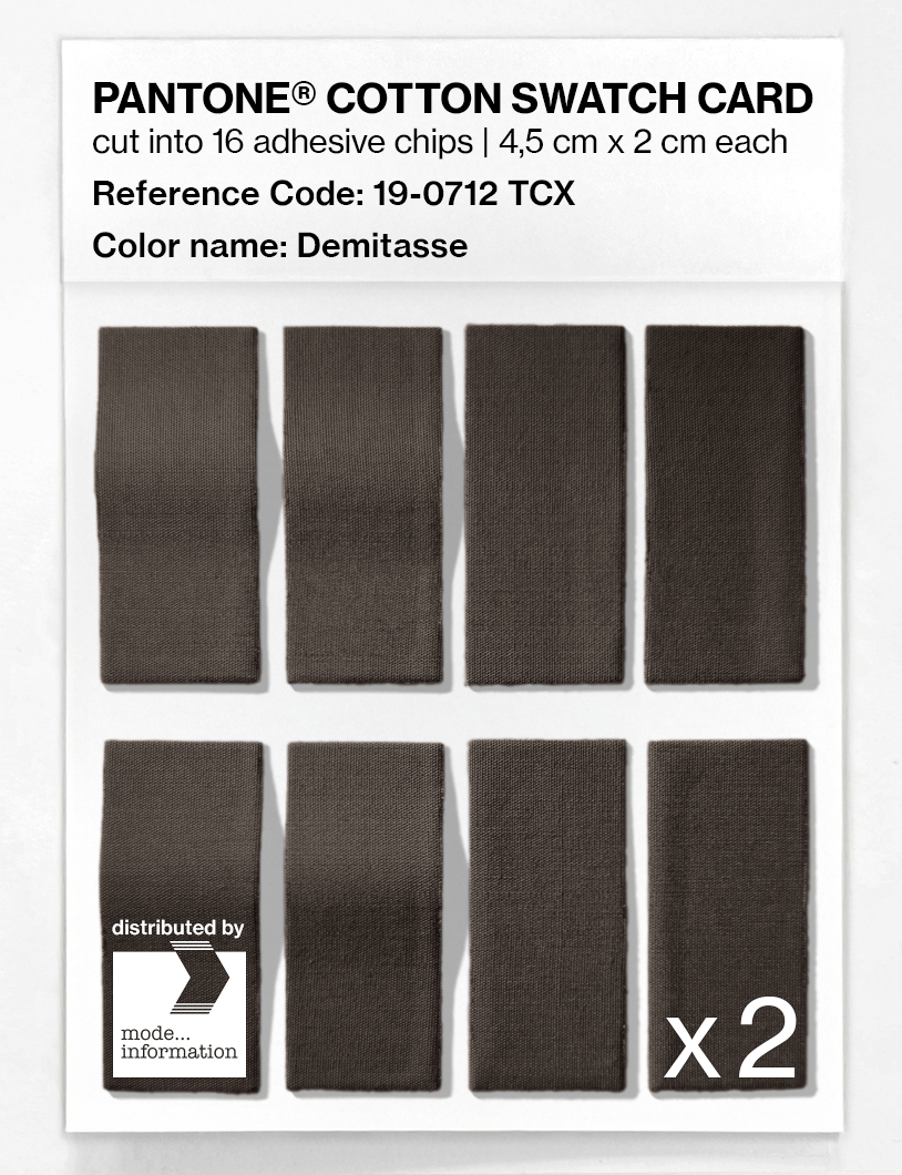 Artikelbild 5 des Artikels “PANTONE® COTTON SWATCH CARD 19-0712 TCX Demitasse “