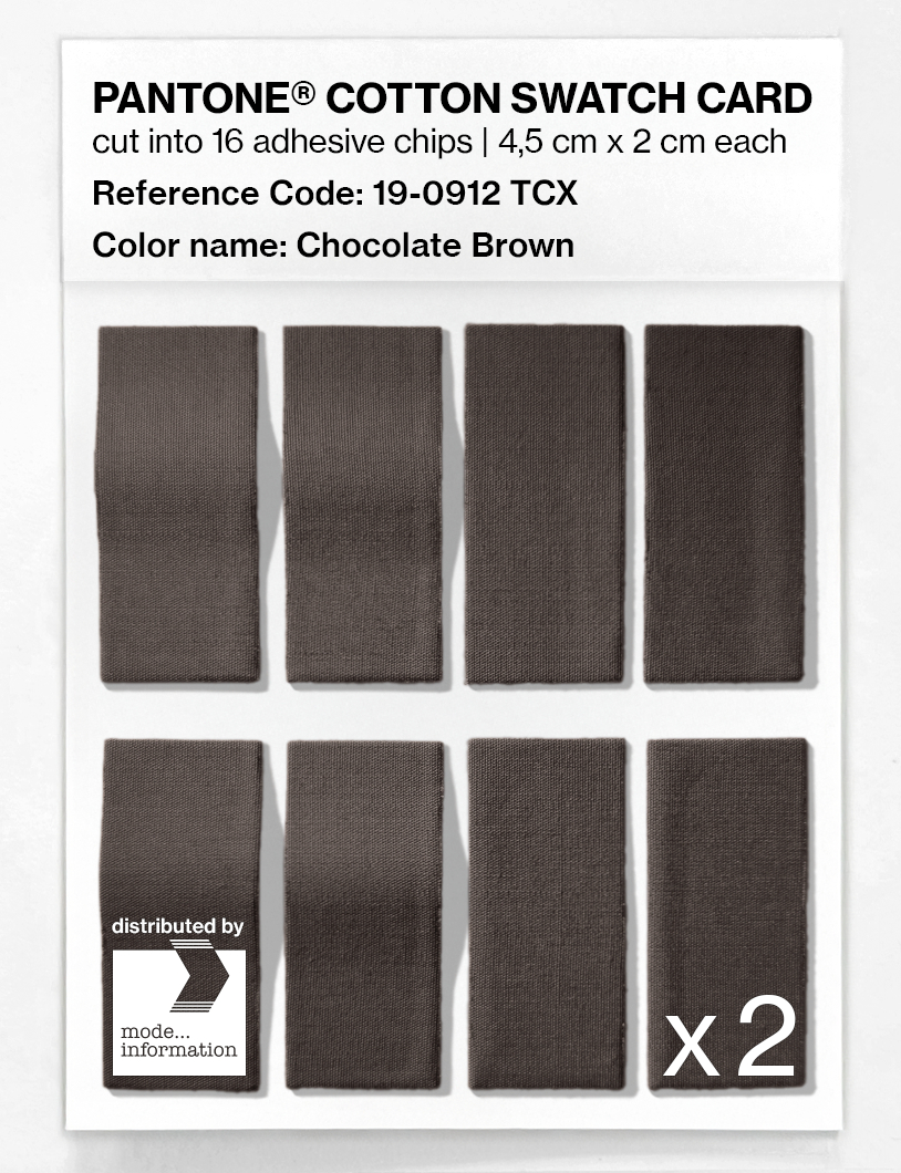 Artikelbild 5 des Artikels “PANTONE® COTTON SWATCH CARD 19-0912 TCX Chocolate Brown “