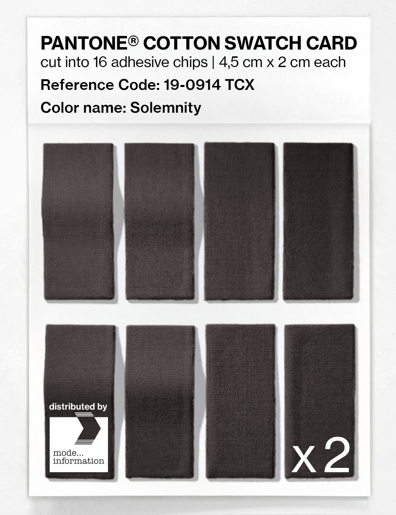 Artikelbild 5 des Artikels “PANTONE® COTTON SWATCH CARD 19-0914 TCX Solemnity “