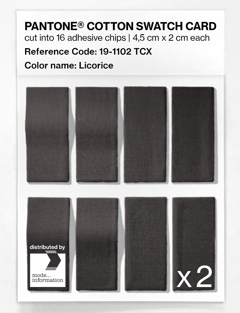 Artikelbild 5 des Artikels “PANTONE® COTTON SWATCH CARD 19-1102 TCX Licorice “