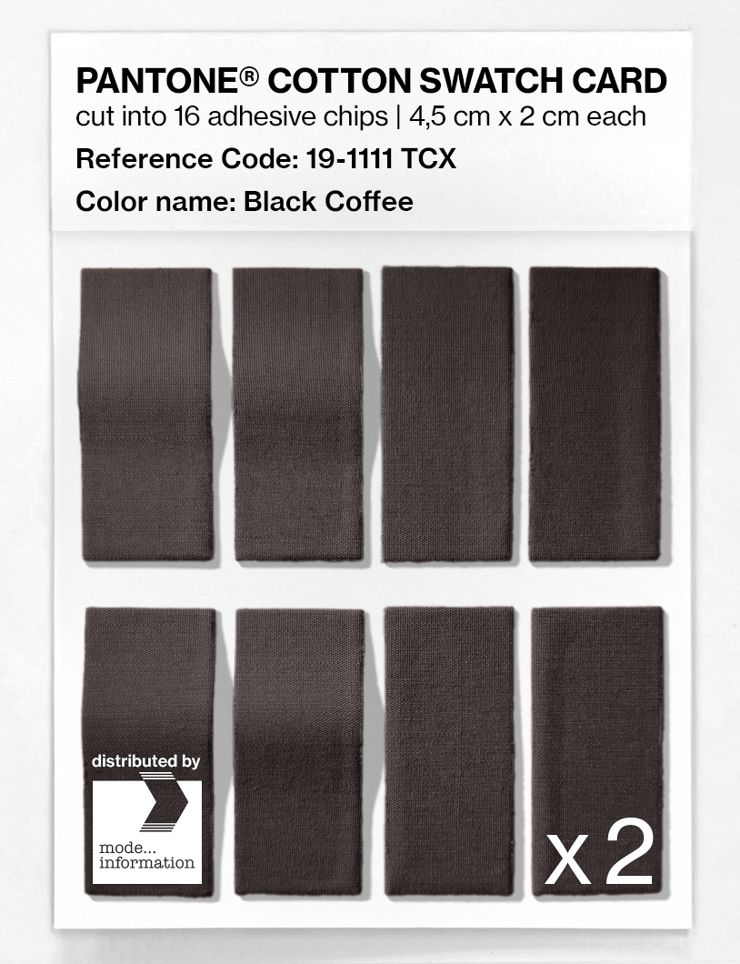 Artikelbild 5 des Artikels “PANTONE® COTTON SWATCH CARD 19-1111 TCX Black Coffee “