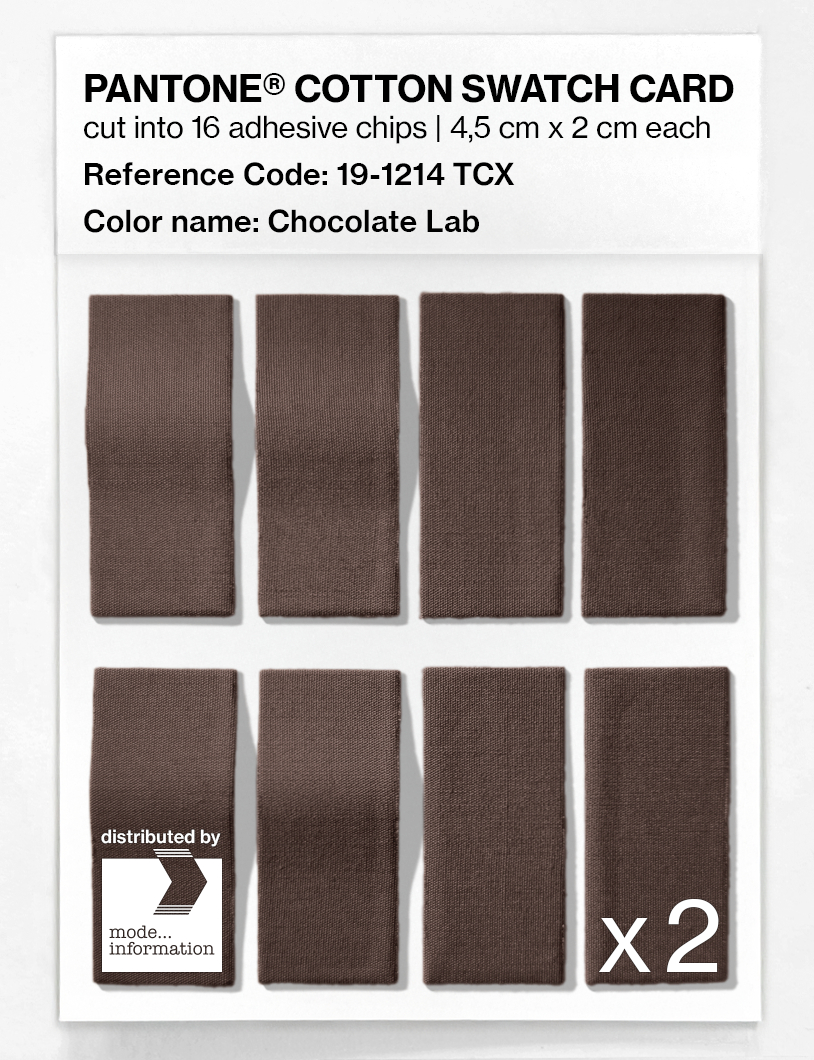 Artikelbild 5 des Artikels “PANTONE® COTTON SWATCH CARD 19-1214 TCX Chocolate Lab “