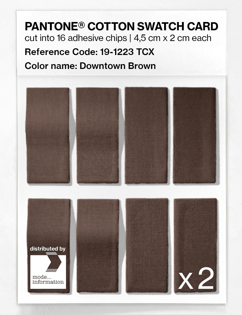 Artikelbild 5 des Artikels “PANTONE® COTTON SWATCH CARD 19-1223 TCX Downtown Brown “