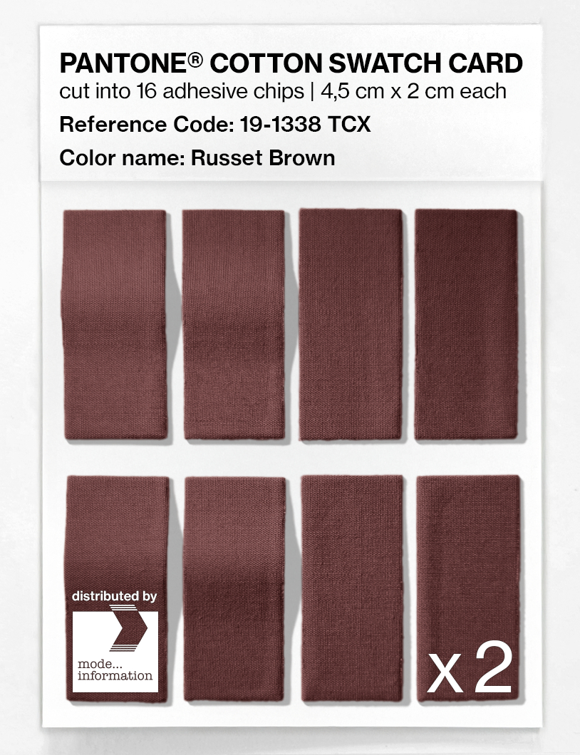Artikelbild 5 des Artikels “PANTONE® COTTON SWATCH CARD 19-1338 TCX Russet Brown “