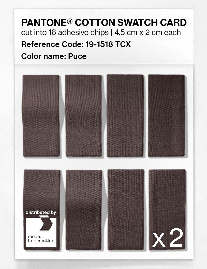 Artikelbild 5 des Artikels “PANTONE® COTTON SWATCH CARD 19-1518 TCX Puce “