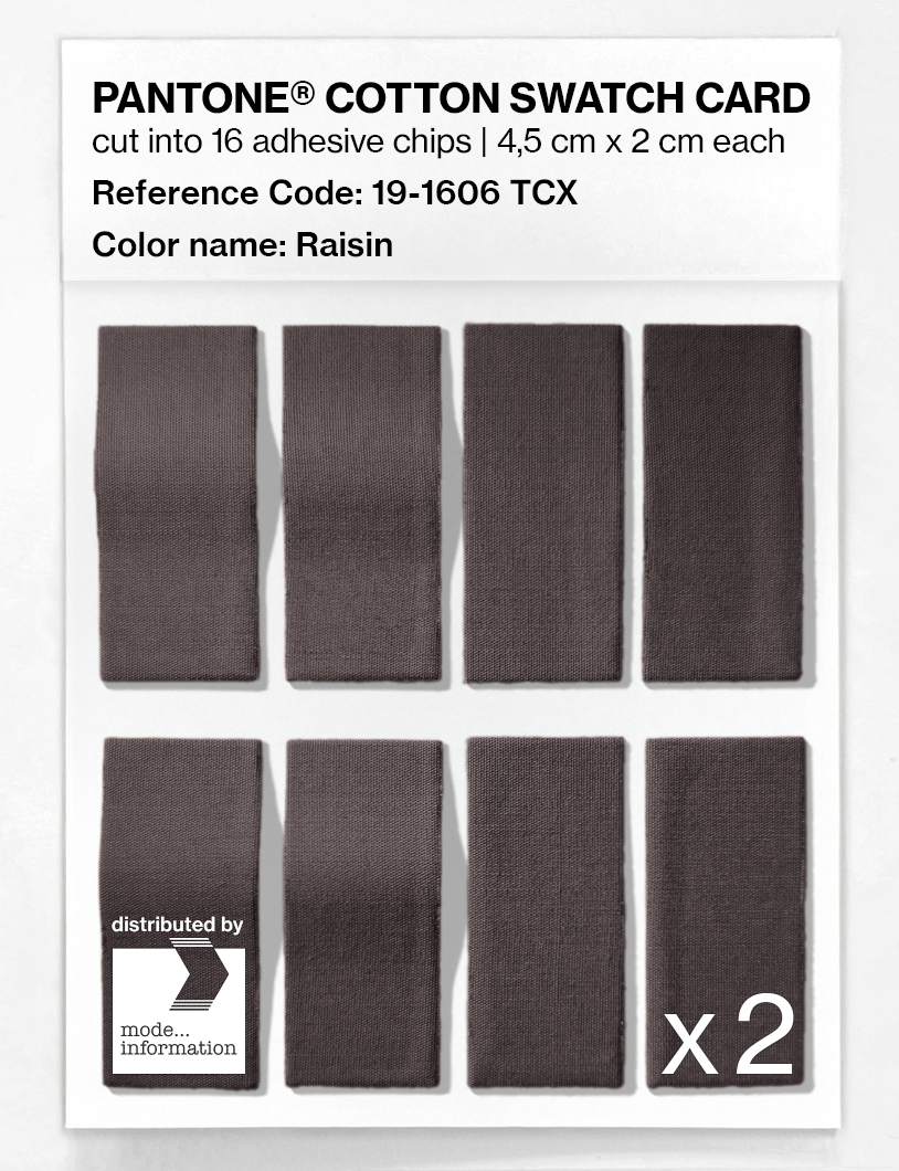 Artikelbild 5 des Artikels “PANTONE® COTTON SWATCH CARD 19-1606 TCX Raisin “