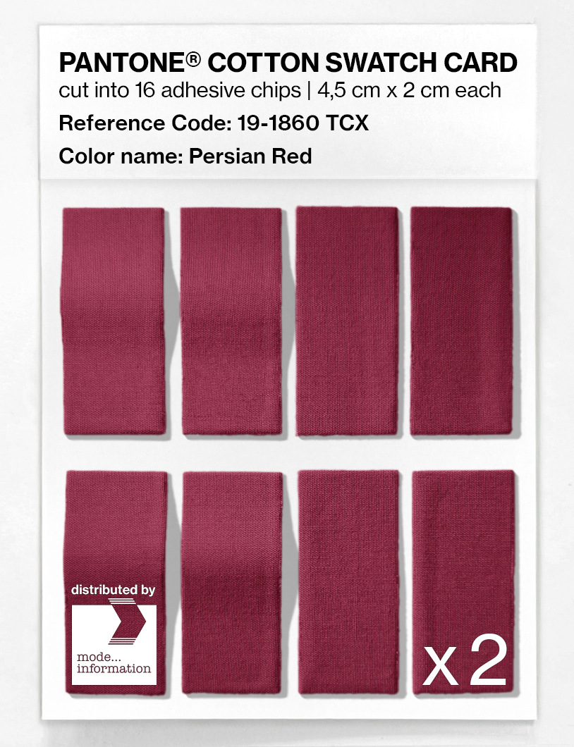 Artikelbild 5 des Artikels “PANTONE® COTTON SWATCH CARD 19-1860 TCX Persian Red “