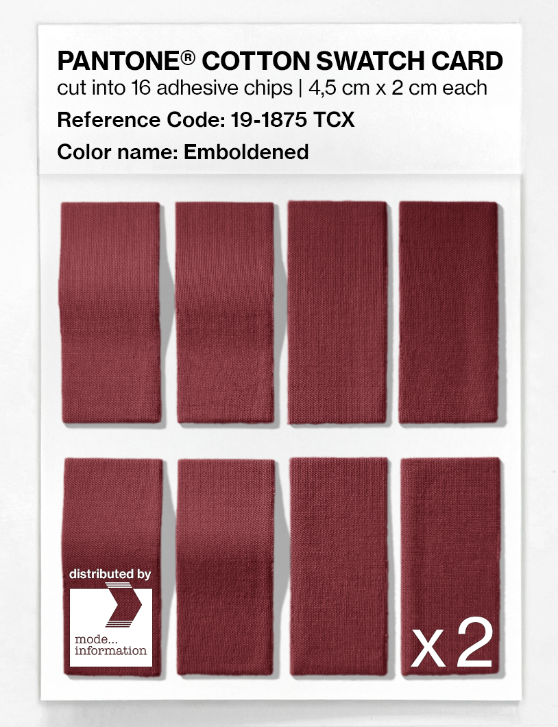 Artikelbild 5 des Artikels “PANTONE® COTTON SWATCH CARD 19-1875 TCX Emboldened “